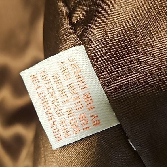 Black Dark Brown High Collar Rabbit Fur Jacket Sz. S - Picture 6 of 10